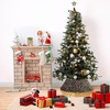 image:imageMr Pen Christmas Tree Collar  28 Christmas Tree Collars for Artificial Trees Gold Sequin Christmas Tree Base Cover Tree Collar for Pencil TreeGold Sequin