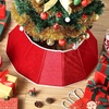 image:imageMr Pen Christmas Tree Collar  28 Christmas Tree Collars for Artificial Trees Gold Sequin Christmas Tree Base Cover Tree Collar for Pencil TreeRed