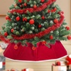 image:imageMr Pen Christmas Tree Collar  28 Christmas Tree Collars for Artificial Trees Gold Sequin Christmas Tree Base Cover Tree Collar for Pencil TreeRed