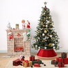 image:imageMr Pen Christmas Tree Collar  28 Christmas Tree Collars for Artificial Trees Gold Sequin Christmas Tree Base Cover Tree Collar for Pencil TreeRed
