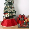 image:imageMr Pen Christmas Tree Collar  28 Christmas Tree Collars for Artificial Trees Gold Sequin Christmas Tree Base Cover Tree Collar for Pencil TreeRed