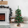 image:imageMr Pen Christmas Tree Skirt 24 inches Cream Knitted Christmas Skirt Tree  Xmas Tree Skirt24