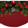 image:imageMr Pen Christmas Tree Skirt 36  Red Knitted Christmas Skirt Tree for Xmas Trees