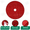 image:imageMr Pen Christmas Tree Skirt 48 inch Red Sequin Tree Skirt
