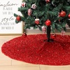 image:imageMr Pen Christmas Tree Skirt 48 inch Red Sequin Tree Skirt