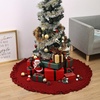 image:imageMr Pen Christmas Tree Skirt 48 inches Christmas Skirts for Xmas TreesRed Knitted 1