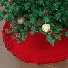 image:imageMr Pen Christmas Tree Skirt 48 inches Christmas Skirts for Xmas TreesRed Knitted 1