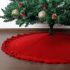image:imageMr Pen Christmas Tree Skirt 48 inches Christmas Skirts for Xmas TreesRed Knitted 1
