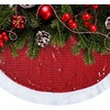 image:imageMr Pen Christmas Tree Skirt 48 inches Christmas Skirts for Xmas TreesRed Sequin
