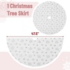 image:imageMr Pen Christmas Tree Skirt 48 inches Christmas Skirts for Xmas TreesWhite Silver