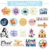 image:imageMr Pen Inspirational Christian Stickers 22 Sheets  220 pcs  Bible Verse Jesus Stickers Laptop Scrapbook Journaling Planner Bible Study Supplies Christian Easter Gifts