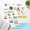 image:imageMr Pen Inspirational Christian Stickers 22 Sheets  220 pcs  Bible Verse Jesus Stickers Laptop Scrapbook Journaling Planner Bible Study Supplies Christian Easter Gifts