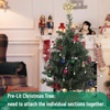 image:imageMr Pen Mini Christmas Tree with 40 LED Lights 23  Table Top Christmas Tree Small Christmas Tree with Lights and Hanging OrnamentsGreen
