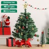 image:imageMr Pen Mini Christmas Tree with 40 LED Lights 23  Table Top Christmas Tree Small Christmas Tree with Lights and Hanging OrnamentsGreen