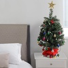 image:imageMr Pen Mini Christmas Tree with 40 LED Lights 23  Table Top Christmas Tree Small Christmas Tree with Lights and Hanging OrnamentsGreen