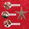 image:imageMr Pen Rose Gold Star Christmas Tree Topper  8Inch Glitter Star Tree TopperRose Gold