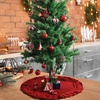 image:imageMr Pen Small Christmas Tree Skirt 24 Red Knitted Christmas Skirt Tree  Xmas Tree Skirt24