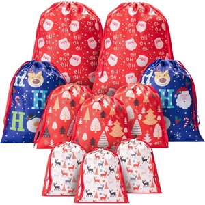 image:imageMr Pen Christmas Drawstring Gift Bags 10 pcs  Christmas Gift Bags Assorted Sizes Christmas Bags with Drawstring Christmas Gift Bags BulkChristmas 5