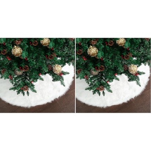 image:imageMr Pen Faux Fur Christmas Tree Skirt 36 Inch  Soft Plush White Tree Skirt for Christmas Dcor Elegant Holiday Tree Base Cover Floor Protector for Presents36 Pack of 2