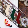 image:imageMr Pen Christmas Stocking with Initial 18 InchGreen  Red  Cream
