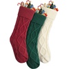 image:imageMr Pen Christmas Stocking with Initial 18 InchGreen  Red  Cream