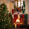 image:imageMr Pen Christmas Stocking with Initial 18 InchRed  Cream  Green