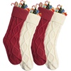 image:imageMr Pen Christmas Stocking with Initial 18 InchRed  Cream