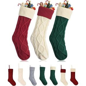 image:imageMr Pen Christmas Stocking with Initial 18 InchRed  Cream  Green