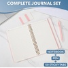 image:imageMr Pen Lined Spiral Journal Notebook A5 57x79 160 PagesBlush