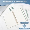 image:imageMr Pen Lined Spiral Journal Notebook A5 57x79 160 PagesGreen