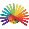 image:imageMr Pen Blue Popsicle Sticks 45 Inch 200 PackRainbow