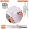 image:imageMr Pen Large Eye Needles for Hand Sewing 30 pcs 18 24 28Silver in Aluminium Storage Tube