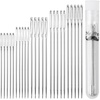 image:imageMr Pen Large Eye Needles for Hand Sewing 30 pcs 18 24 28Silver in Plastic Storage Tube