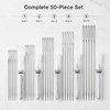 image:imageMr Pen Large Eye Needles for Hand Sewing 30 pcs 18 24 28Silver in Plastic Storage Tube