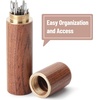image:imageMr Pen Large Eye Needles for Hand Sewing 30 pcs 18 24 28Silver in Wooden Storage Tube