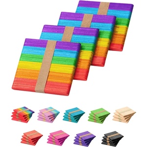 image:imageMr Pen Blue Popsicle Sticks 45 Inch 200 PackRainbow