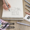 image:imageMr Pen Bible Journaling Pens 6 Pack Black InkMorandi Barrels Gold Cross