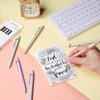 image:imageMr Pen Bible Journaling Pens 6 Pack Black InkPastel Barrels Silver Cross