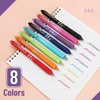 image:imageMr Pen Retractable Gel Pens 8 Pack 07mm Fine Point Colorful InkMulticolor
