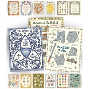 image:imageMr Pen Bible Posters 15pc Hand Drawn 14x11 inch Laminated
