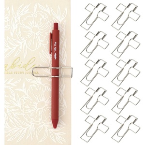 image:imageMr Pen Metal Cross Pen Clips 10 pcs Silver Cross Pen HolderSilver