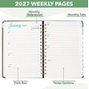 image:imageMr Pen 2027 Weekly and Monthly Planner Calendar 64 x 85 Wire BoundBlack