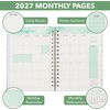 image:imageMr Pen 2027 Weekly and Monthly Planner Calendar 64 x 85 Wire BoundBlue Floral