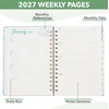 image:imageMr Pen 2027 Weekly and Monthly Planner Calendar 64 x 85 Wire BoundBlue Floral