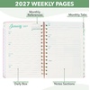 image:imageMr Pen 2027 Weekly and Monthly Planner Calendar 64 x 85 Wire BoundLight Pink