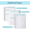 image:imageMr Pen 2027 Weekly and Monthly Planner Calendar 64 x 85 Wire BoundMarble Blue