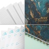 image:imageMr Pen 2027 Weekly and Monthly Planner Calendar 64 x 85 Wire BoundMarble Blue