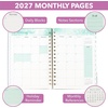 image:imageMr Pen 2027 Weekly and Monthly Planner Calendar 64 x 85 Wire BoundSaga Green