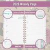 image:imageMr Pen 2027 Weekly and Monthly Planner Calendar 64 x 85 Wire BoundSpring Meadow