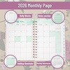 image:imageMr Pen 2027 Weekly and Monthly Planner Calendar 64 x 85 Wire BoundSpring Meadow